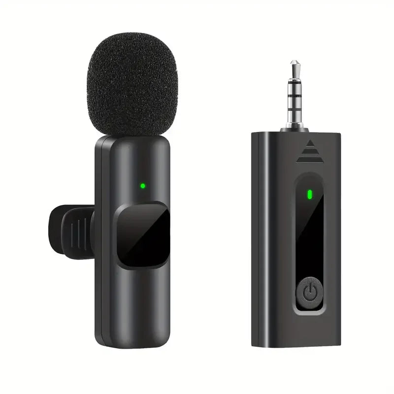 K9 Mini Wireless Tie Microphone Lavalier Mic For Iphone Android Mobile Cell Phone Interview Recording Live Broadcast Gaming Mic