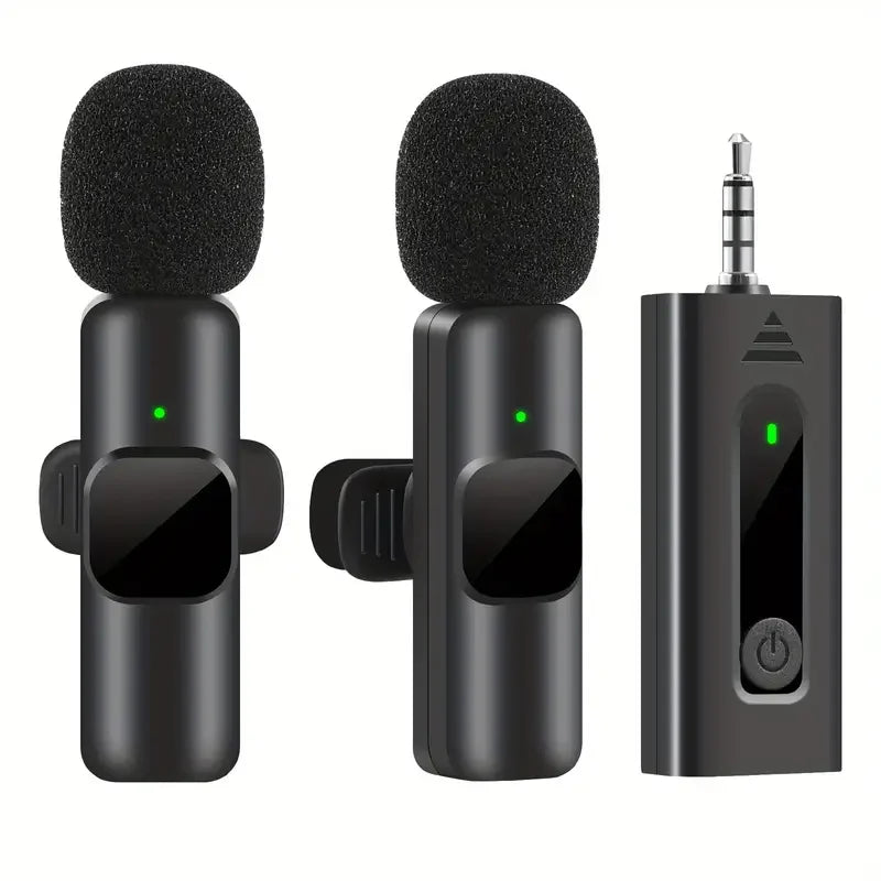 K9 Mini Wireless Tie Microphone Lavalier Mic For Iphone Android Mobile Cell Phone Interview Recording Live Broadcast Gaming Mic