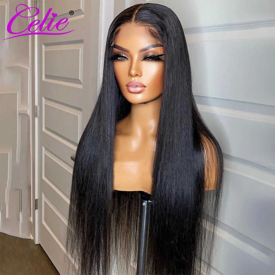 Celie Wear To Go 13x6 Straight Lace Front Wigs 4x4 Lace Closure Wig Glueless Lace Front Human Hair Wigs HD Lace Frontal Wig