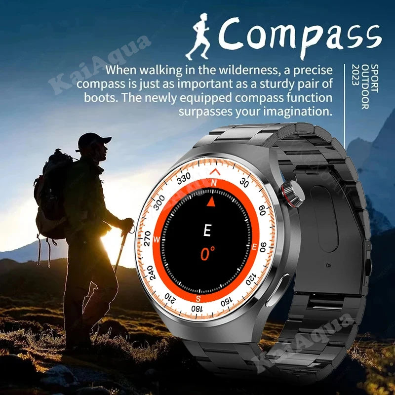 2024 New For Huawei Man Smart Watches4 AMOLED full HD Screen touch Bluetooth Call GPS NFC IP68 Waterproof Watches For Woman gift