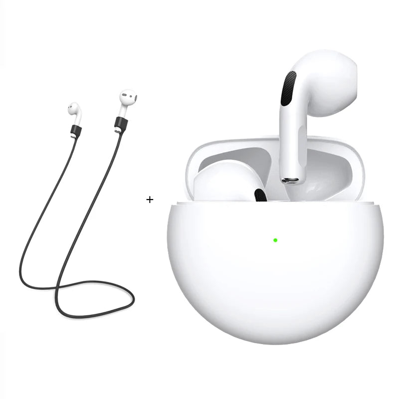 Original Air Pro 6 Pods TWS Max Wireless Bluetooth Earphones Mini Earbuds Earpod Headset For Airpodding Apple iPhone Headphones