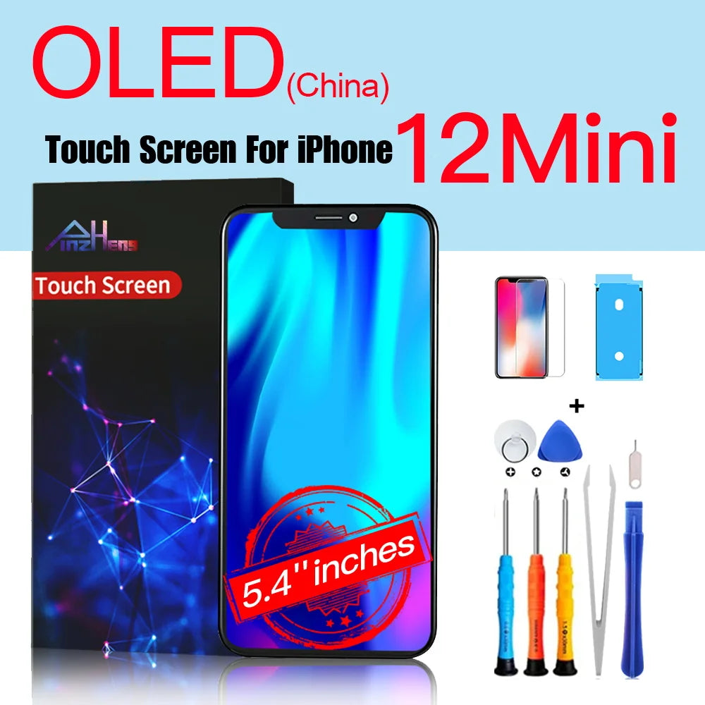 PINZHENG High Quality Display INCELL LCD OLED OEM AMOLED For iPhone XS MAX X XR 11 12 13 MINI PRO PROMAX Screen Replacement