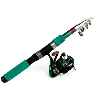 Ultralight Spinning Fishing Rod and 1000/3000/5000 Reel with Fishing Line Gift Combo for Carp Bass Fishing Full Kit De Pesca