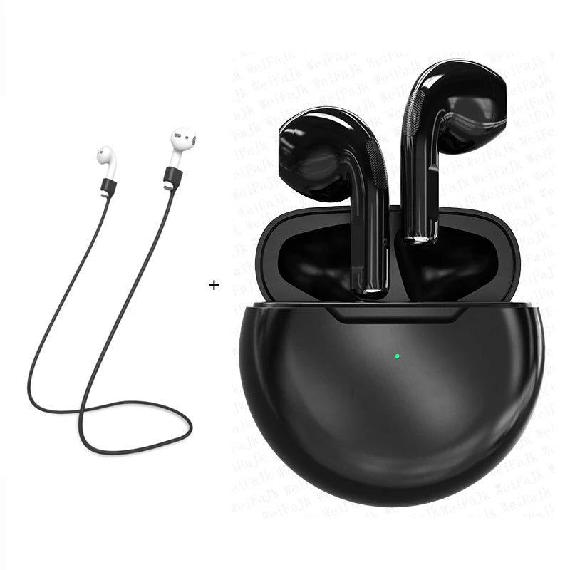 Original Air Pro 6 Pods TWS Max Wireless Bluetooth Earphones Mini Earbuds Earpod Headset For Airpodding Apple iPhone Headphones