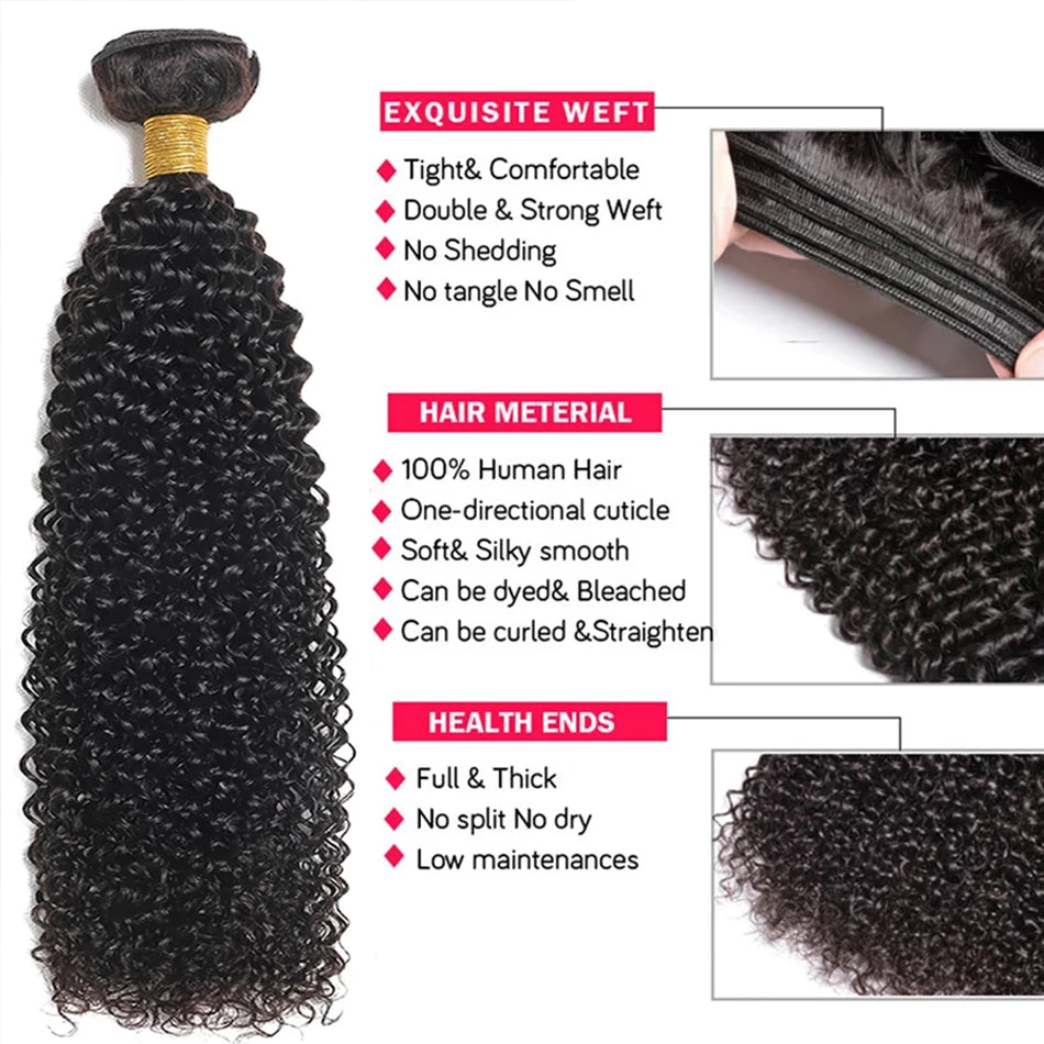 Mongol kinky encaracolado feixes de cabelo humano atacado 1/3/4 peças extensões de cabelo natural topper mulher cabelo humano frete grátis