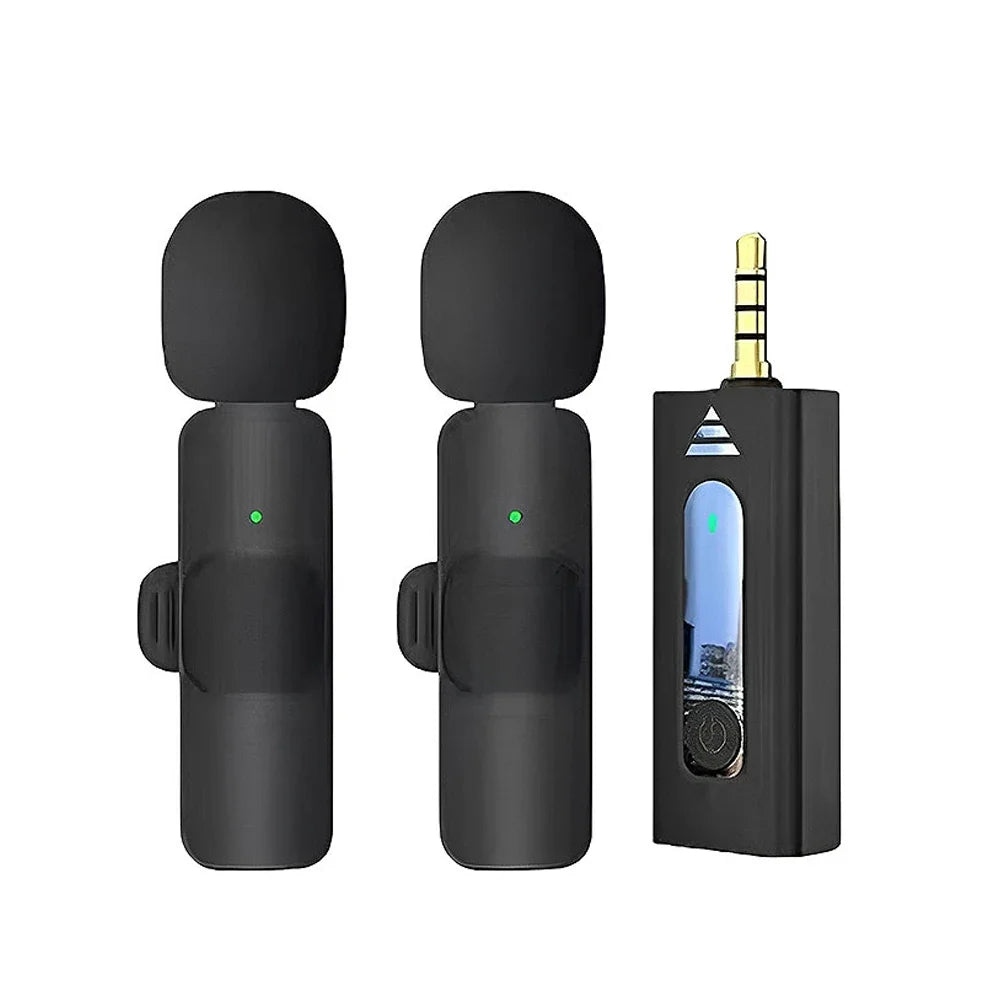 AideeMaster Wireless Lavalier Microphone Omnidirectional Condenser Mic For Camera Speaker Smartphone Recording Live Broadcast