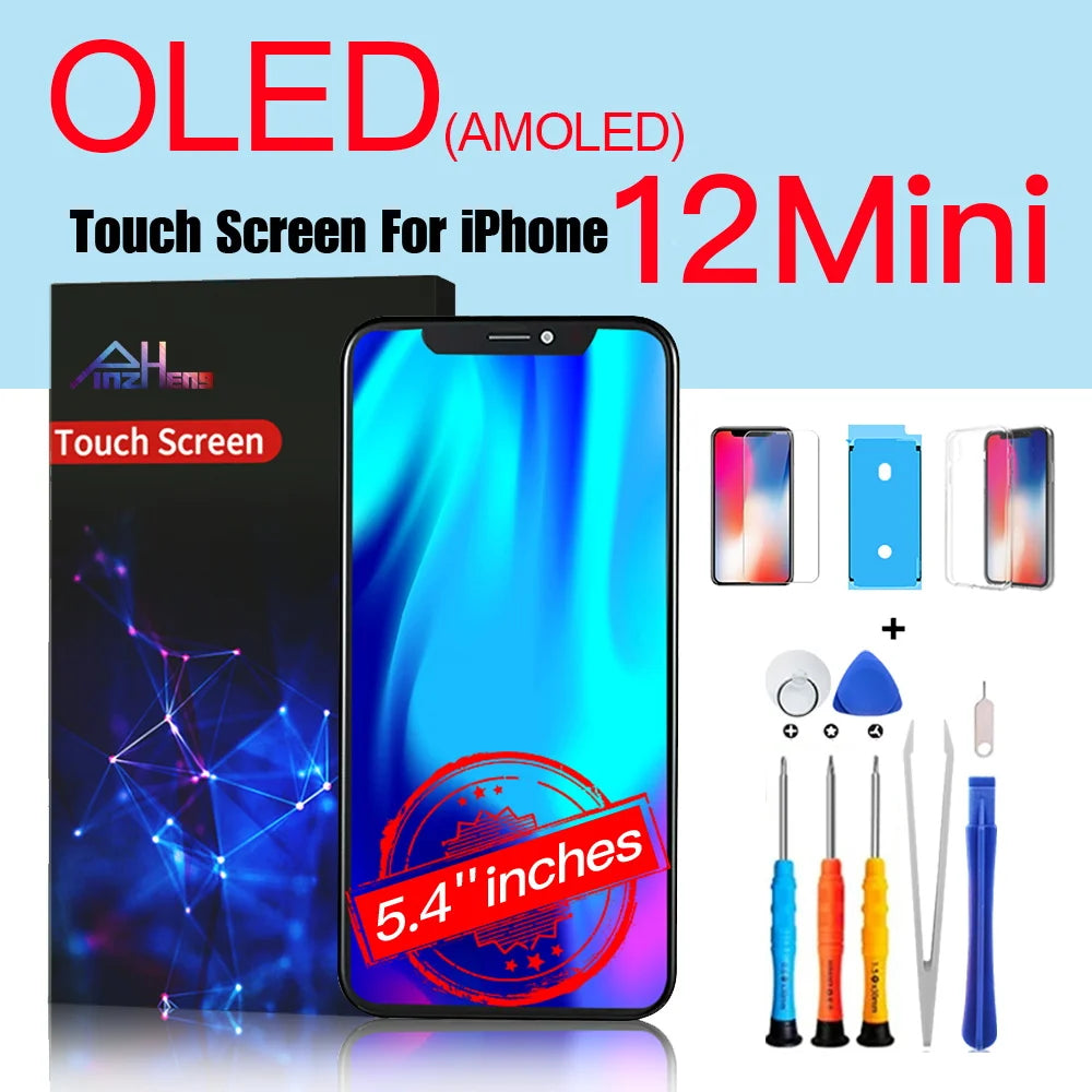 PINZHENG High Quality Display INCELL LCD OLED OEM AMOLED For iPhone XS MAX X XR 11 12 13 MINI PRO PROMAX Screen Replacement