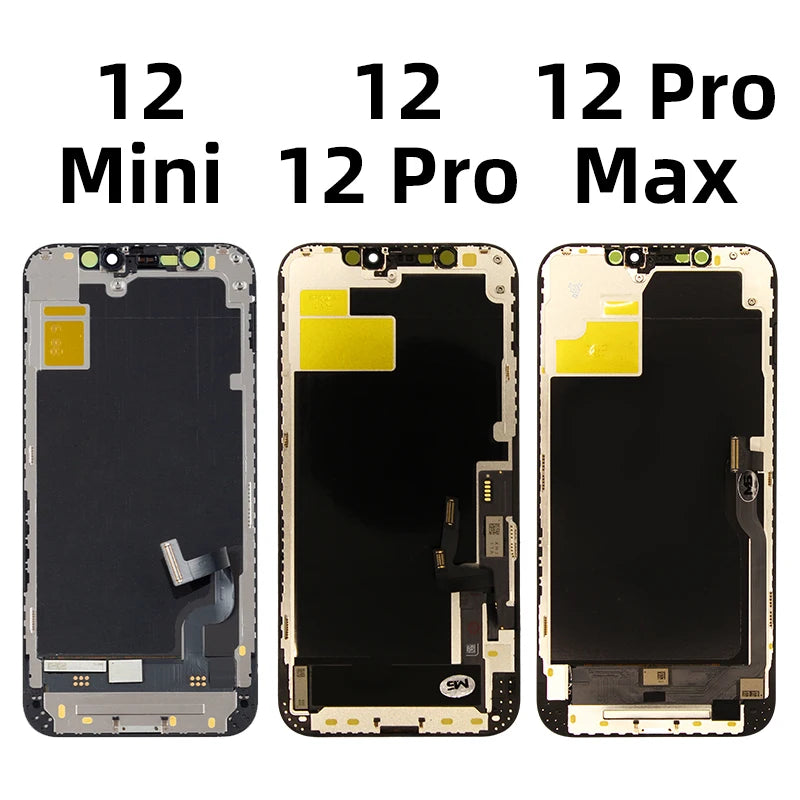 Novo oled para iphone 12 pro max 13 14 plus 15 pro 15 pro max display digitador oled para 12 13 pro max 12 mini display 13 mini lcd