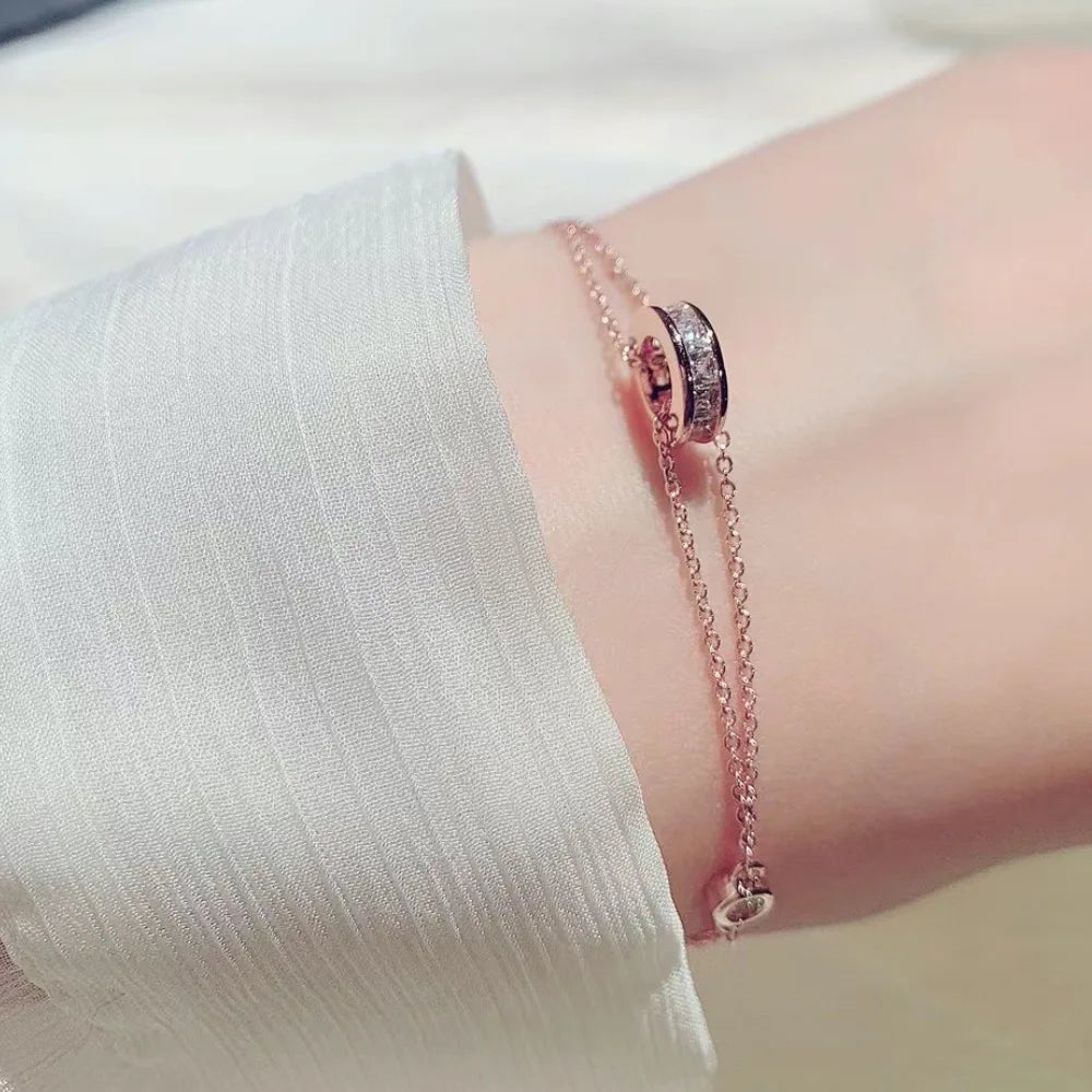 Korean Fashion Bracelet Super Shining Exquisite Women's Jewelry Fashion Temperament Women's Charm Cute Bracelet Christmas Gift