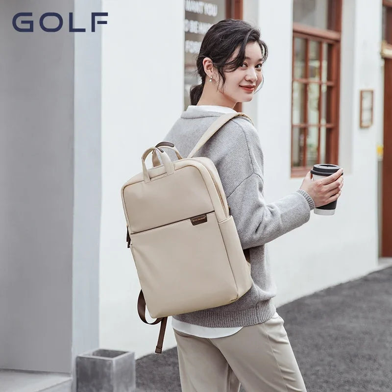 GOLF 17 Inch Laptop Backpack for Women Simple Business Computer Bag Fashion Large Capacity Travel Commuting University Backpacks