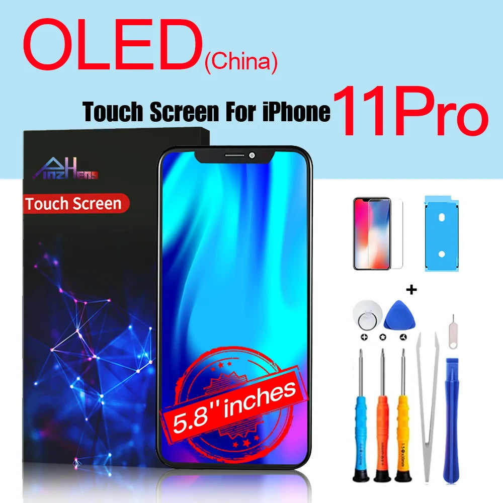 PINZHENG High Quality Display INCELL LCD OLED OEM AMOLED For iPhone XS MAX X XR 11 12 13 MINI PRO PROMAX Screen Replacement