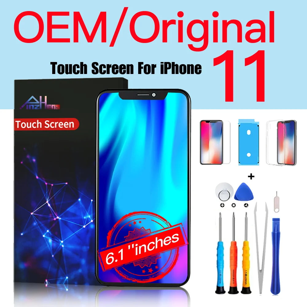 PINZHENG High Quality Display INCELL LCD OLED OEM AMOLED For iPhone XS MAX X XR 11 12 13 MINI PRO PROMAX Screen Replacement