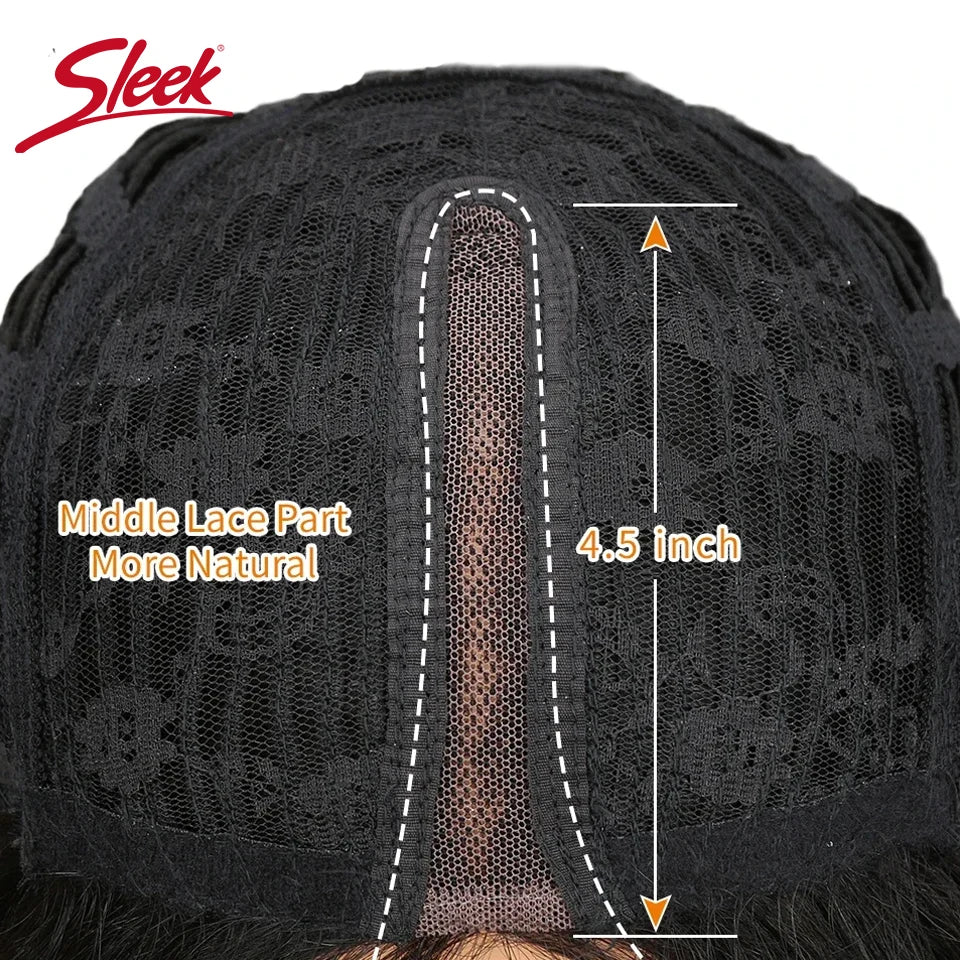 Brazilian Straight Lace Bob Wigs Sleek Short Lace Part Human Hair Wigs 200% Density Cheap Nature Remy Black Dark Hair Wigs