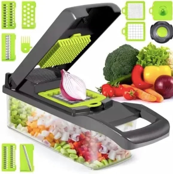 22/16 in 1 Multifunctional Vegetable Chopper Onion Chopper Handle Food Grate Food Chopper Kitchen Vegetable Slicer Dicer Cut