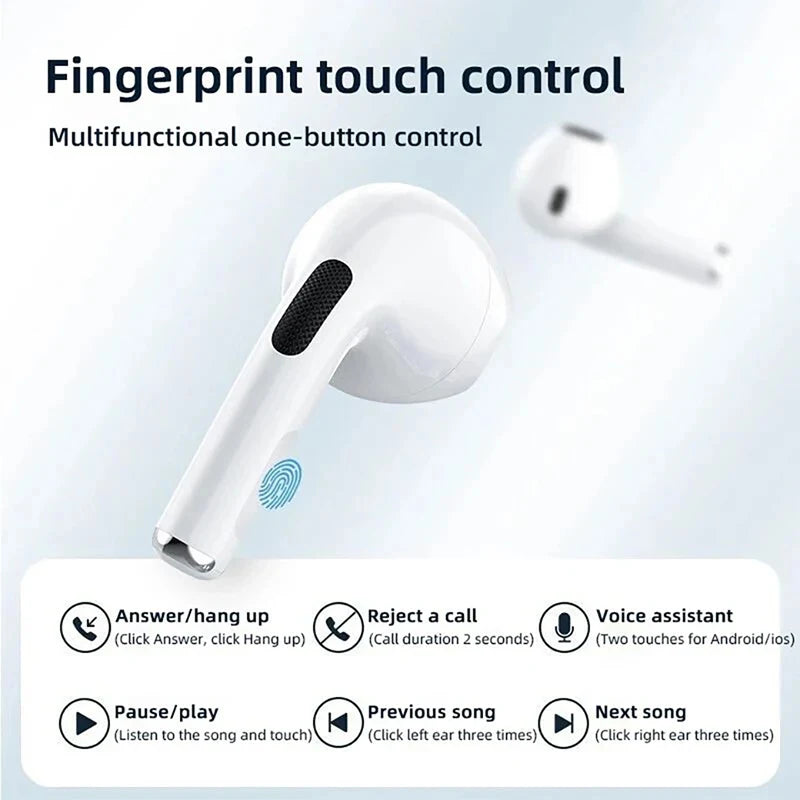 Original Air Pro 6 Pods TWS Max Wireless Bluetooth Earphones Mini Earbuds Earpod Headset For Airpodding Apple iPhone Headphones