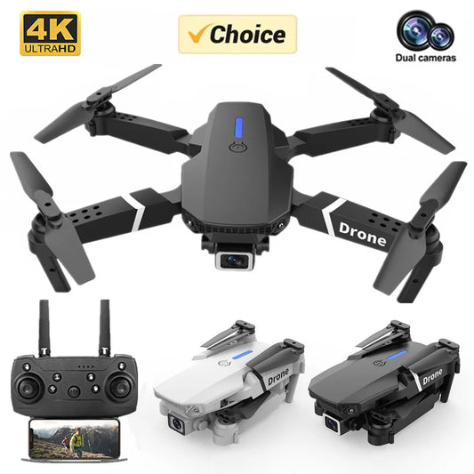 2023 New E88 Pro WIFI FPV Drone Wide Angle HD 4K 1080P Camera Altitude Holding RC Foldable Quadcopter Dron Helicopter Kids Toy G