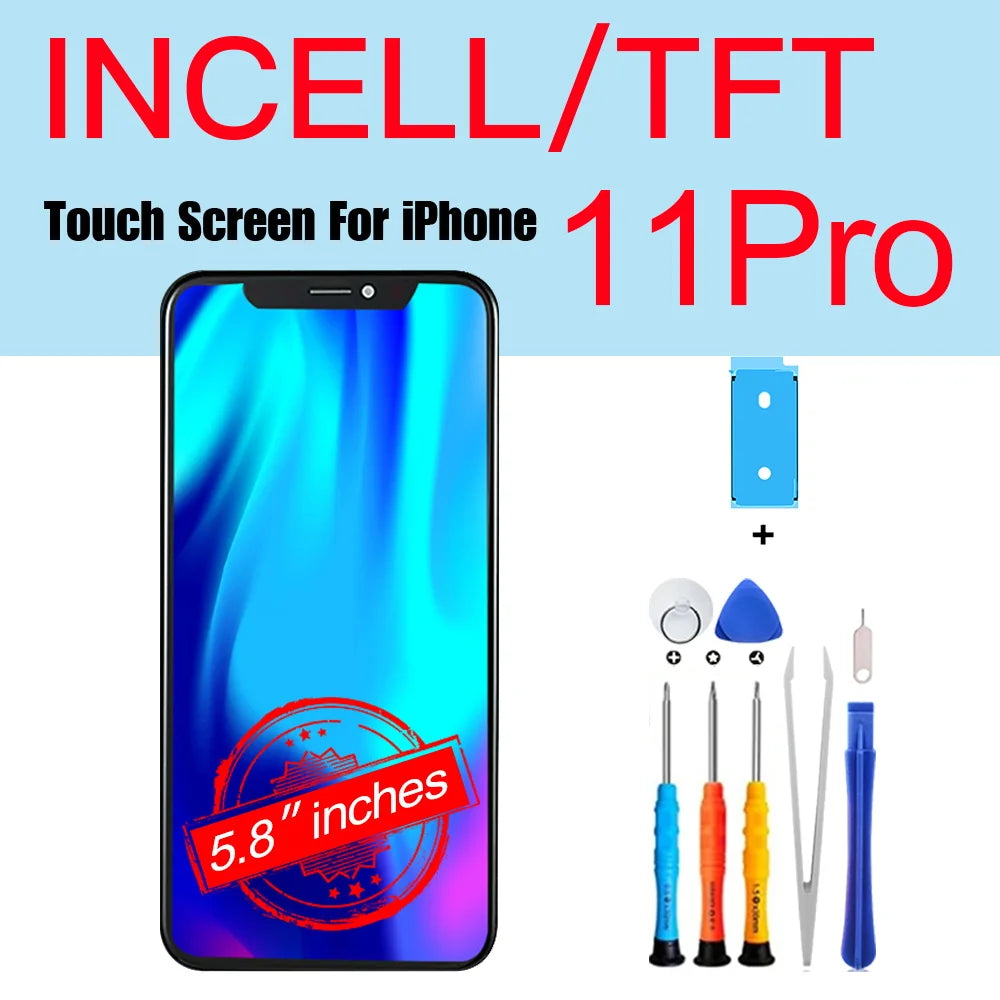 PINZHENG High Quality Display INCELL LCD OLED OEM AMOLED For iPhone XS MAX X XR 11 12 13 MINI PRO PROMAX Screen Replacement