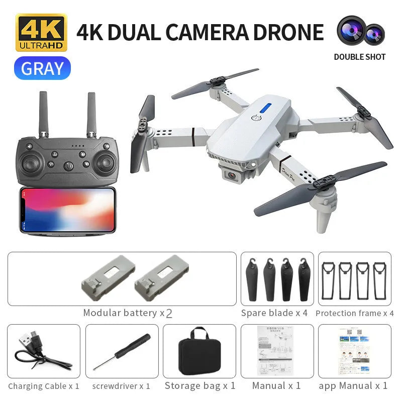 2023 New E88 Pro WIFI FPV Drone Wide Angle HD 4K 1080P Camera Altitude Holding RC Foldable Quadcopter Dron Helicopter Kids Toy G