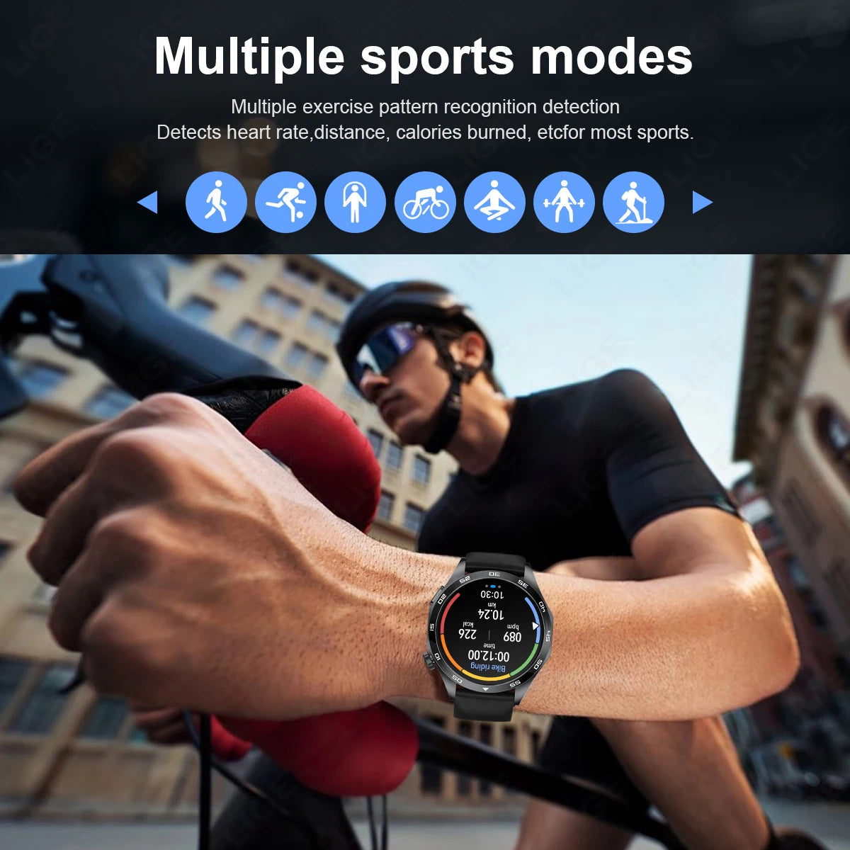 LIGE New Smartwatch For Men ECG Heart Rate Monitoring Medical Grade Men’s Watches Bluetooth Call Bracelet Smart Watch For Huawei