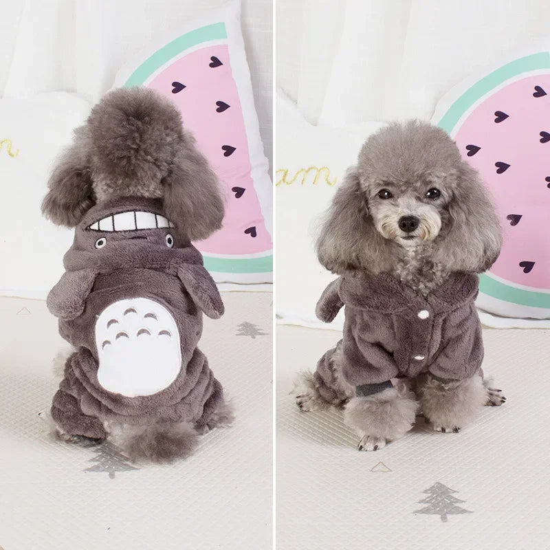 Roupas para cães de estimação jaqueta inverno macio velo cães hoodies roupas para animais de estimação para cães pequenos filhote de cachorro chihuahua yorkshire traje de natal