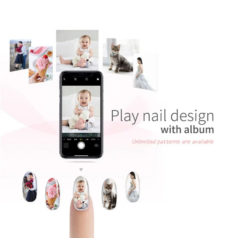 2024 3D Mobile Nail Printer M1 Pattern Digital Nail Art Printer Machine O2nails Portable H1 Nail Art Equipment From Phone