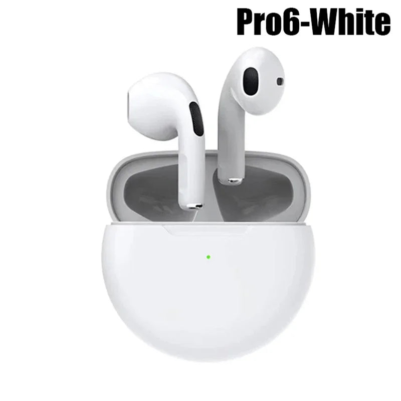 Original Air Pro 6 TWS Wireless Bluetooth Earphones Mini Pods Earbuds Earphone Headset For Xiaomi Android Apple iPhone Headphone