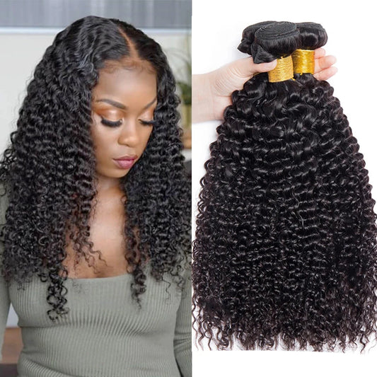 Mongol kinky encaracolado feixes de cabelo humano atacado 1/3/4 peças extensões de cabelo natural topper mulher cabelo humano frete grátis