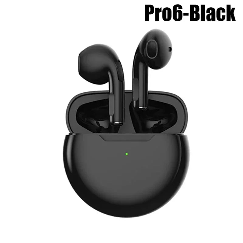 Original Air Pro 6 TWS Wireless Bluetooth Earphones Mini Pods Earbuds Earphone Headset For Xiaomi Android Apple iPhone Headphone